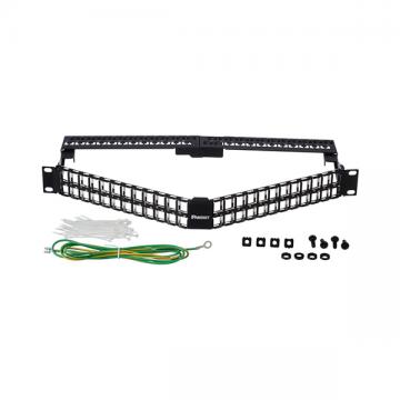 Thanh đấu nối Patch panel angled 48 port chống nhiễu Panduit – KPA48WSBL