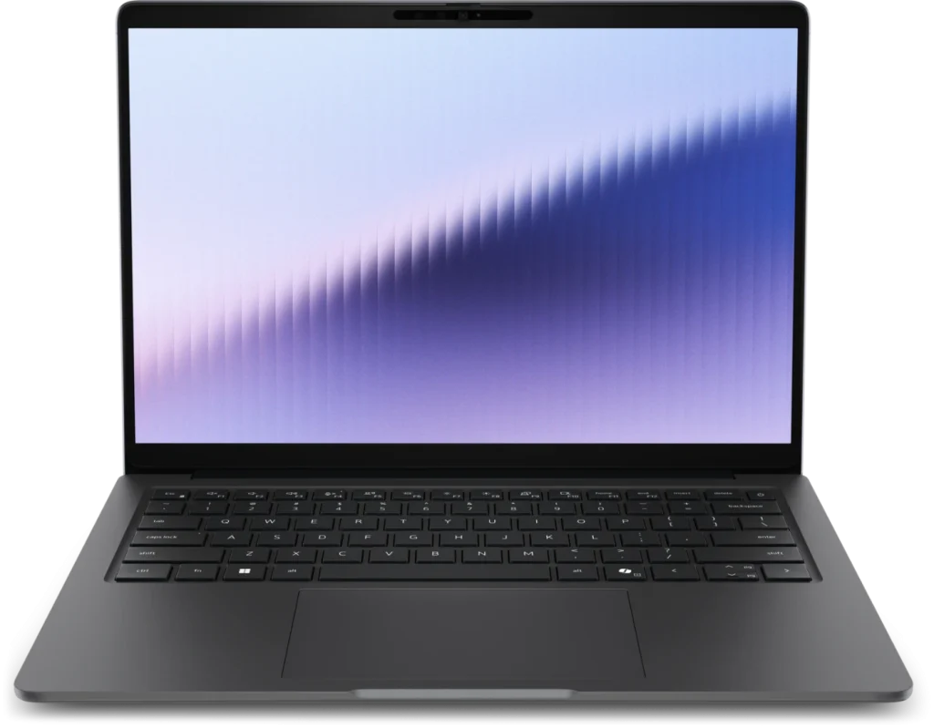 Laptop Dell Pro 7 14 P714260 nhìn chính diện, màn hình mở